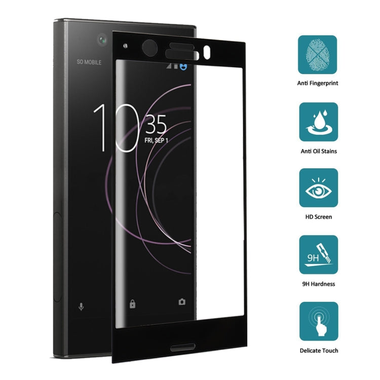 For Sony Xperia XZ1 Compact 0.26mm 9H Surface Hardness 3D Full Screen Tempered Glass Screen Protector(Black)