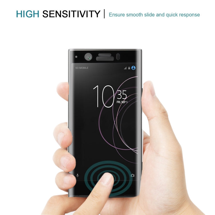 For Sony Xperia XZ1 Compact 0.26mm 9H Surface Hardness 3D Full Screen Tempered Glass Screen Protector(Black)
