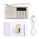Y-896 Portable Stereo LCD Digital FM AM Radio Speaker, Rechargeable Li-ion Battery, Support Micro TF Card / USB / MP3 Player