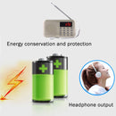 Y-896 Portable Stereo LCD Digital FM AM Radio Speaker, Rechargeable Li-ion Battery, Support Micro TF Card / USB / MP3 Player