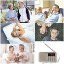 Y-896 Portable Stereo LCD Digital FM AM Radio Speaker, Rechargeable Li-ion Battery, Support Micro TF Card / USB / MP3 Player