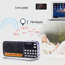 Y-501 Portable Hi-Fi FM AM Radio Speaker, Rechargeable Li-ion Battery, LED Light, Support Micro TF Card / USB / MP3 Player