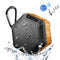 BT508 Portable Life Waterproof Bluetooth Stereo Speaker with Built-in MIC & Hook, Support Hands-free Calls & TF Card & FM, Bluetooth Distance: 10m(Orange)