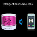 A9L Mini Portable Bluetooth Stereo Speaker with RGB LED Light, Built-in MIC, Support Hands-free Calls & TF Card & AUX(Magenta)