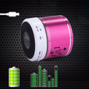 A9L Mini Portable Bluetooth Stereo Speaker with RGB LED Light, Built-in MIC, Support Hands-free Calls & TF Card & AUX(Magenta)
