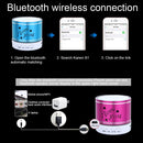 A9L Mini Portable Bluetooth Stereo Speaker with RGB LED Light, Built-in MIC, Support Hands-free Calls & TF Card & AUX(Magenta)