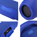 BOOMS BOX MINI E10 Splash-proof Portable Bluetooth V3.0 Stereo Speaker with Handle, for iPhone, Samsung, HTC, Sony and other Smartphones (Blue)