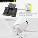 COTIER N4B3H2-P12/Kit 1080P Wireless Network Video Recorder Surveillance System Display:12.5 inch (White)