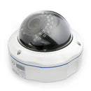 COTIER TV-537H5/IP AF POE H.264++ 5MP IP Dome Camera Auto Focus 4x Zoom 2.8-12MM Lens Surveillance Cameras(White)