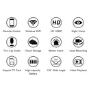 WD9 1080P WiFi Network Remote Monitoring Camera, Support Motion Detection / Infrared Night Vision / Two-way Voice Intercom