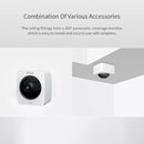 Original Xiaomi Youpin XiaoVV 1080P 2 Million Pixel Smart Panoramic Camera, Support Infrared Night Vision & AI Humanoid Detection & Voice Intercom & 128GB Micro SD Card, US Plug(White)