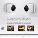Original Xiaomi Youpin XiaoVV 1080P 2 Million Pixel Smart Panoramic Camera, Support Infrared Night Vision & AI Humanoid Detection & Voice Intercom & 128GB Micro SD Card, US Plug(White)