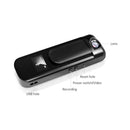 009 1080P 180 Degree Rotatable Lens Portable Recording Camera Video Recorder with Display, Support Loop Recording & MP3 & 8-64GB TF Card