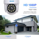 ESCAM PT202 HD 1080P PAN / Tilt / Zoom AI Humanoid Detection WiFi IP Camera, Support Night Vision / TF Card / Two-way Audio(EU Plug)