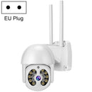 Tuya QX56 3.0 Million Pixels IP66 Waterproof 2.4G Wireless IP Camera, Support Motion Detection & Two-way Audio & Full Color Night Vision & TF Card, EU Plug