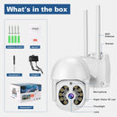 Tuya QX56 3.0 Million Pixels IP66 Waterproof 2.4G Wireless IP Camera, Support Motion Detection & Two-way Audio & Full Color Night Vision & TF Card, EU Plug