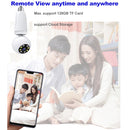 DP20 360 Degrees Rotation 2.0 Million Pixels Wireless Bulb Shape Camera, Support Motion Detection & Infrared Night Vision & Two-way Audio & TF Card(White)