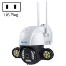 ESCAM QF233 3.0 Million Pixels Smart WiFi IP Camera, Support Auto Tracking & Night Vision & Two Way Audio & TF Card & Onvif, US Plug