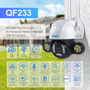 ESCAM QF233 3.0 Million Pixels Smart WiFi IP Camera, Support Auto Tracking & Night Vision & Two Way Audio & TF Card & Onvif, US Plug