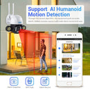 ESCAM QF233 3.0 Million Pixels Smart WiFi IP Camera, Support Auto Tracking & Night Vision & Two Way Audio & TF Card & Onvif, UK Plug