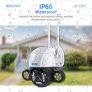 ESCAM QF233 3.0 Million Pixels Smart WiFi IP Camera, Support Auto Tracking & Night Vision & Two Way Audio & TF Card & Onvif, EU Plug