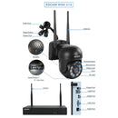 ESCAM WNK618 3.0 Million Pixels 8-channel Wireless Dome Camera HD NVR Security System, Support Motion Detection & Two-way Audio & Full-color Night Vision & TF Card, US Plug