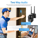 ESCAM WNK618 3.0 Million Pixels 8-channel Wireless Dome Camera HD NVR Security System, Support Motion Detection & Two-way Audio & Full-color Night Vision & TF Card, UK Plug