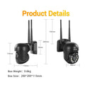 ESCAM WNK610 3.0 Million Pixels Wireless Dome IP Camera, Support Motion Detection & Two-way Audio & Full-color Night Vision & TF Card, AU Plug