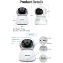 ESCAM PT201 HD 1080P Dual-band WiFi IP Camera, Support Night Vision / Motion Detection / Auto Tracking / TF Card / Two-way Audio, AU Plug