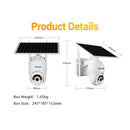 ESCAM QF450 HD 1080P 4G US Version Solar Powered IP Camera with 64G Memory, Support Two-way Audio & PIR Motion Detection & Night Vision & TF Card