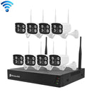 H105 1080P HD 8-ways Wiring-free Wireless Camera NVR Kit