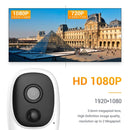 ESCAM G08 HD 1080P IP65 Waterproof PIR IP Camera without Solar Panel, Support TF Card / Night Vision / Two-way Audio (White)