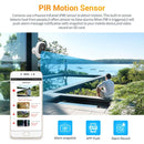 ESCAM G08 HD 1080P IP65 Waterproof PIR IP Camera without Solar Panel, Support TF Card / Night Vision / Two-way Audio (White)