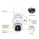 ESCAM QF288 HD 3MP PAN / Tilt / Zoom AI Humanoid Detection WiFi IP Camera, Support Night Vision / TF Card / Two-way Audio, EU Plug