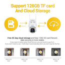 ESCAM QF288 HD 3MP PAN / Tilt / Zoom AI Humanoid Detection WiFi IP Camera, Support Night Vision / TF Card / Two-way Audio, UK Plug