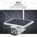 ESCAM QF460 HD 1080P IP67 Waterproof 4G Solar Panel WiFi IP Camera, Support Night Vision / TF Card, EU Plug