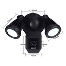 ESCAM QF608 HD 1080P WiFi Floodlight IP Camera, Support Night Vision / PIR Alarm / TF Card / Onvif(White)