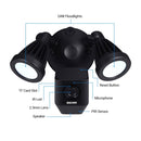 ESCAM QF608 HD 1080P WiFi Floodlight IP Camera, Support Night Vision / PIR Alarm / TF Card / Onvif(White)