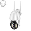 QX33 1080P Panoramic PTZ 360 Degree Rotating WIFI Camera, Support Day and Night Full Color & Two-way Voice Intercom & Motion Detection Alarm & Video Playback & 64GB TF Card, UK Plug