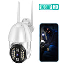 QX33 1080P Panoramic PTZ 360 Degree Rotating WIFI Camera, Support Day and Night Full Color & Two-way Voice Intercom & Motion Detection Alarm & Video Playback & 64GB TF Card, US Plug