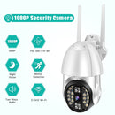 QX33 1080P Panoramic PTZ 360 Degree Rotating WIFI Camera, Support Day and Night Full Color & Two-way Voice Intercom & Motion Detection Alarm & Video Playback & 64GB TF Card, US Plug