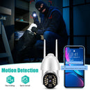 QX33 1080P Panoramic PTZ 360 Degree Rotating WIFI Camera, Support Day and Night Full Color & Two-way Voice Intercom & Motion Detection Alarm & Video Playback & 64GB TF Card, US Plug