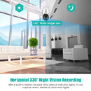 QX33 1080P Panoramic PTZ 360 Degree Rotating WIFI Camera, Support Day and Night Full Color & Two-way Voice Intercom & Motion Detection Alarm & Video Playback & 64GB TF Card, US Plug
