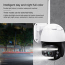 QX36 1080P 3.0MP 3.6mm Lens IP65 Waterproof PTZ 360 Degree Rotating WIFI Camera, Support Day and Night Full Color & Two-way Voice Intercom & Motion Humanoid Detection & Video Playback & 128GB TF Card, US Plug