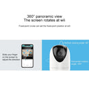 YT47 HD Wireless Indoor Network Shaking Head Camera, Support Motion Detection & Infrared Night Vision & Micro SD Card, UK Plug