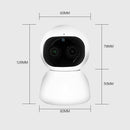 YT48 HD Wireless Indoor Network Shaking Head Binocular Camera, Support Motion Detection & Infrared Night Vision & Micro SD Card, US Plug