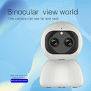 YT48 HD Wireless Indoor Network Shaking Head Binocular Camera, Support Motion Detection & Infrared Night Vision & Micro SD Card, AU Plug