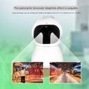 YT48 HD Wireless Indoor Network Shaking Head Binocular Camera, Support Motion Detection & Infrared Night Vision & Micro SD Card, US Plug