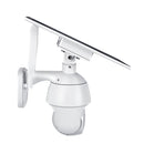ESCAM QF480 EU Version HD 1080P IP66 Waterproof 4G Solar Panel PT IP Camera without Battery, Support Night Vision / Motion Detection / TF Card / Two Way Audio (White)