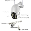 Q20 Outdoor Waterproof Mobile Phone Remotely Rotate Wireless WiFi HD Camera, Support Three Modes of Night Vision & Motion Detection Video / Alarm & Recording, US Plug